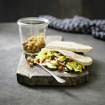 Pitataschen mit Röst-Kichererbsen Pitataschen mit Röst-Kichererbsen