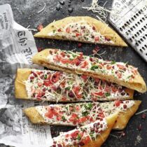 Langos à la Flammkuchen