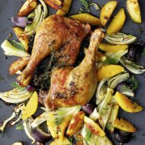 Ente mit Kartoffeln, Fenchel und Orange Ente mit Kartoffeln, Fenchel und Orange