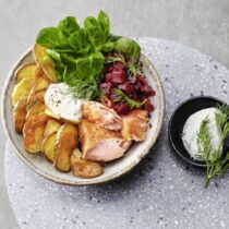 Kartoffel-Lachs-Bowl Kartoffel-Lachs-Bowl