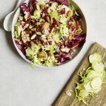 Rosenkohl-Radicchio-Apfel-Salat