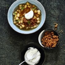 Rhabarber Vanille Ziegenkäse Rhabarber Vanille Ziegenkäse