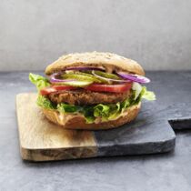 Schwarze-Bohnen-Burger mit Cocktailsauce