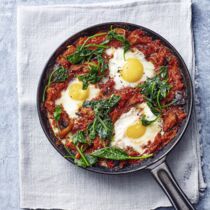 Shakshuka mit Spinat Shakshuka mit Spinat