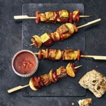 Gemuese-Seitan-Spiesse Gemuese-Seitan-Spiesse