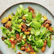 Kürbissalat mit 
getrockneten Tomaten