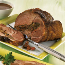 Gefüllter Schweinenacken