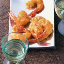Garnelen im Bierteig
