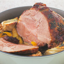 Schweinebraten mit Orangen und Zitrone Schweinebraten mit Orangen und Zitrone