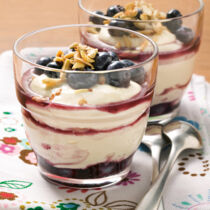 Heidelbeer-Quarkspeise