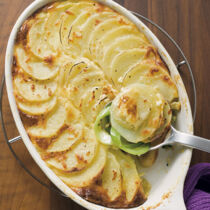 Kartoffel-Lauch-Gratin