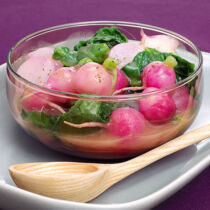 Glasierte Radieschen