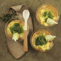 Mediterraner Artischocken-Flan