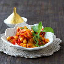 Kichererbsen-Curry mit Tomaten