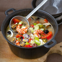 Meeresfrüchte-Gemüse-Eintopf