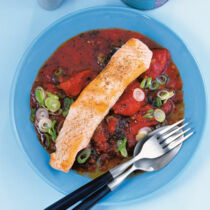 Fisch mit Tomatensauce Fisch mit Tomatensauce