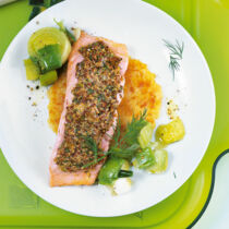 Lachsfilets mit Senfkruste