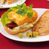 Sandwich mit Knusperkäse