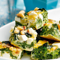 Spinat-Tortilla mit Schafkäse Spinat-Tortilla mit Schafkäse