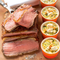 Roastbeef mit Zucchinigratin Roastbeef mit Zucchinigratin
