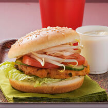 Tofu-Sprossen-Burger Tofu-Sprossen-Burger