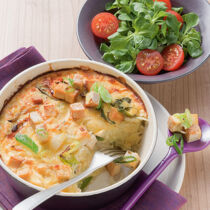 Kartoffelauflauf mit Räuchertofu