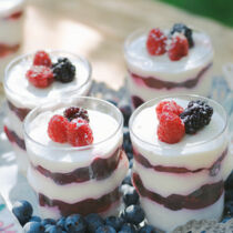 Joghurtcreme mit Waldbeeren