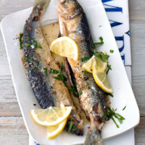 Gebratene grüne Heringe Gebratene grüne Heringe