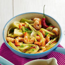 Garnelen-Fenchel-Pfanne