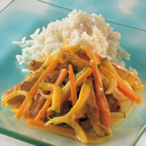 Geschnetzeltes mit Currysahne Geschnetzeltes mit Currysahne