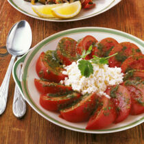 Tomaten mit Korianderpaste Tomaten mit Korianderpaste