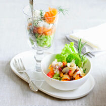 Räucherlachs-Gurken-Salat Räucherlachs-Gurken-Salat