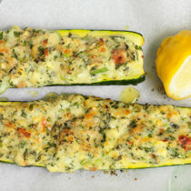 Gefüllte Zucchini