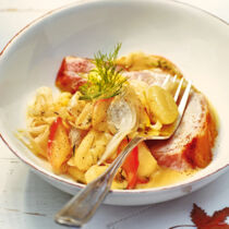 »Fenchelkraut« mit Kassler und Gnocchi