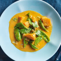 Kürbiscurry mit Zuckerschoten Kürbiscurry mit Zuckerschoten