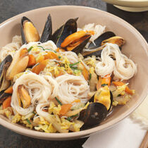 Muscheln aus dem Wok