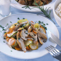 Putengeschnetzeltes mit Gemüse