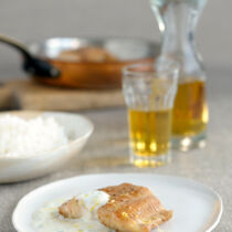 Welsfilet mit Rettichschaum