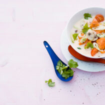 Kokossuppe mit Süßkartoffeln