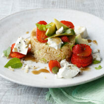 Couscous mit Erdbeeren