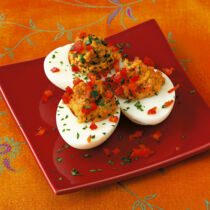Gefüllte Paprika-Eier