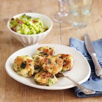 Kaspressknödel mit Krautsalat