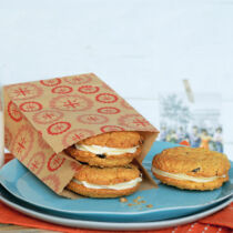 Haferkekse mit Kirschen