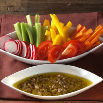 Knabbergemüse mit Bagna Cauda Knabbergemüse mit Bagna Cauda