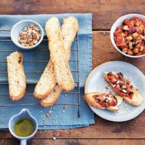 Auberginen-Bruschetta Auberginen-Bruschetta