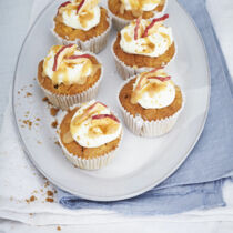 Apfelmus-Cupcakes mit Toffee-Top