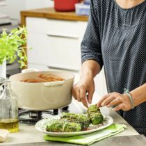 Mangoldröllchen mit Kartoffel-Linsen-Füllung