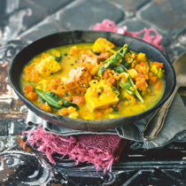 Zweierlei Tofu mit Linsen Zweierlei Tofu mit Linsen