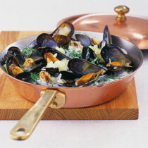 Muscheln in Dillsahne