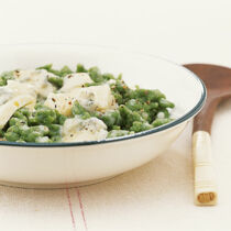 Spinatspätzle mit Gorgonzola Spinatspätzle mit Gorgonzola